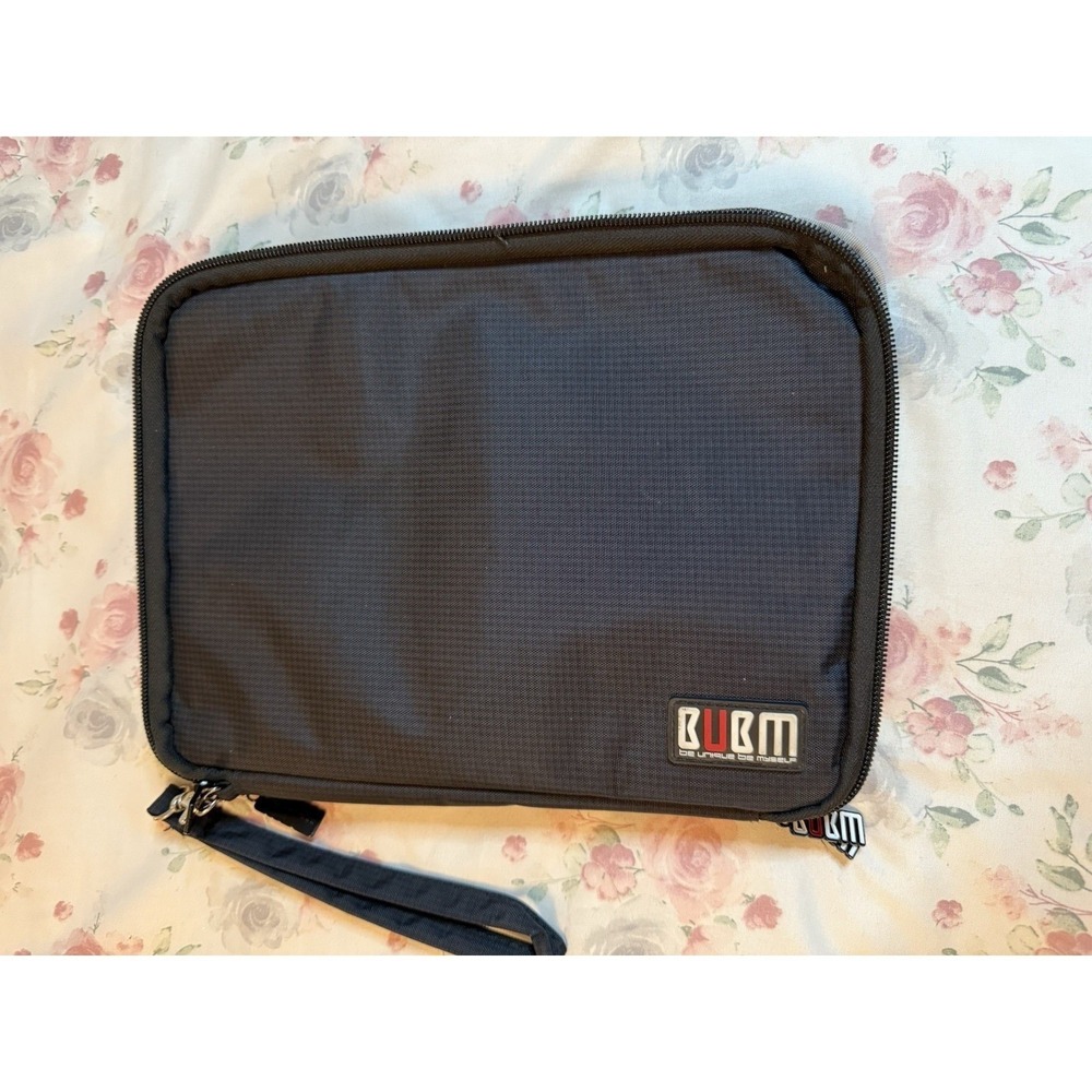 BUBM Electronics‎ Organizer Travel Case Black Zipper Storage Bag 8x11"